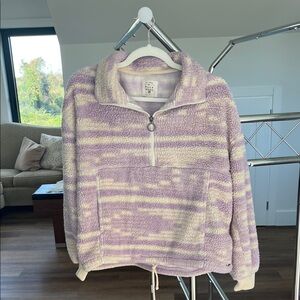 Billabong Lavender and Cream Teddy Jacket